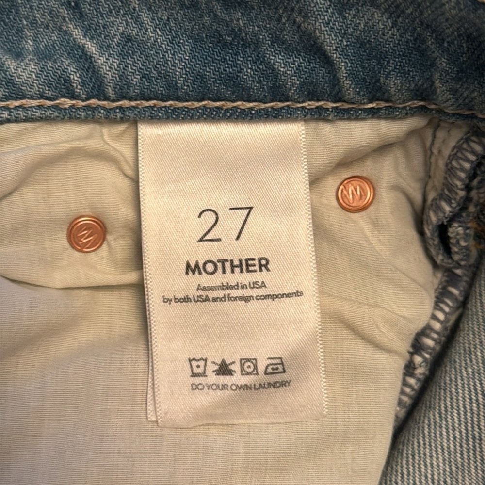 nwt mother rambler zip ankle fray jeans - Picture 6 of 12